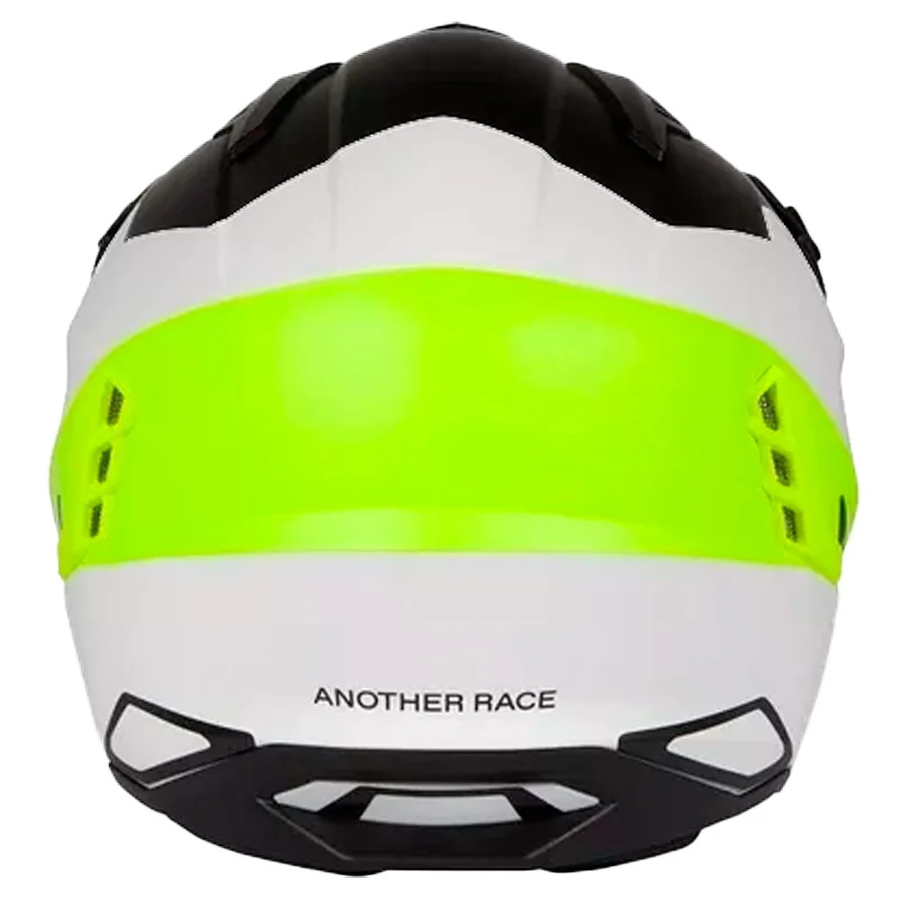 SHERATAN UFO TRIAL HELMET BLACK / WHITE / YELLOW