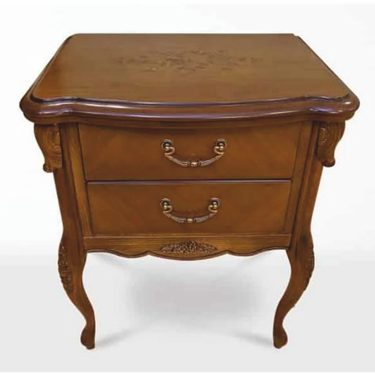 Luxury Baroque night dresser brown H. 72.6 cm - Baroque bedroom furniture