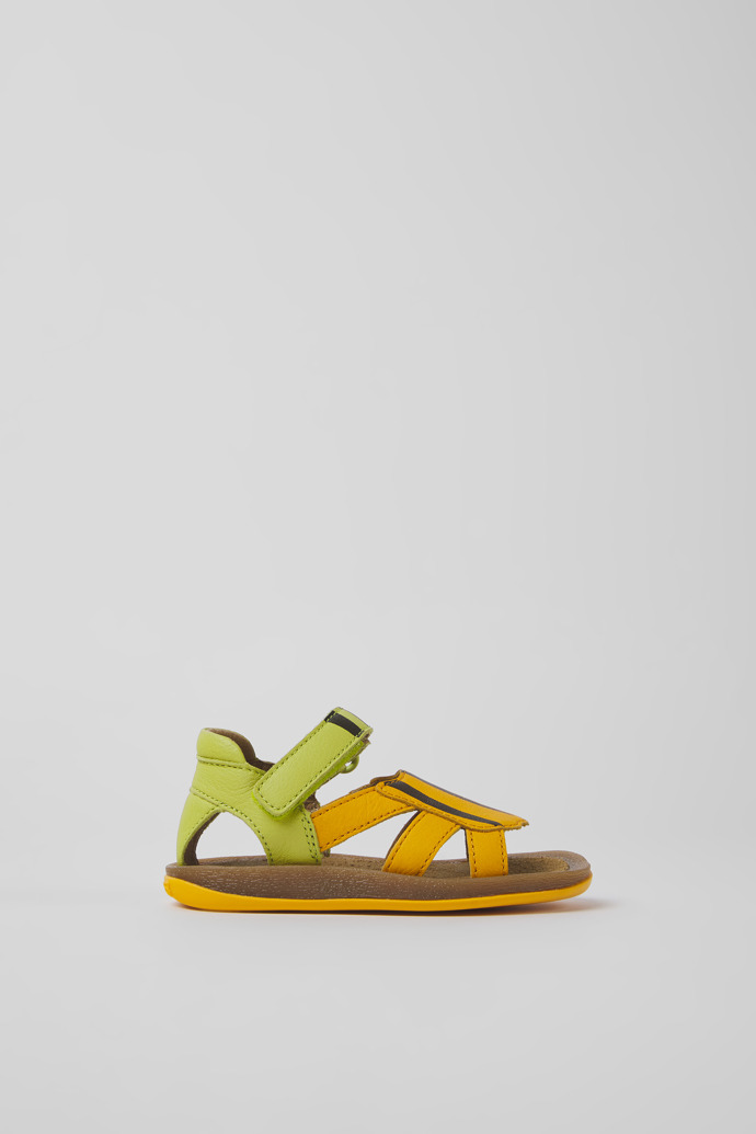 Twins Grüne und orange Leder Sandalen für Jungen