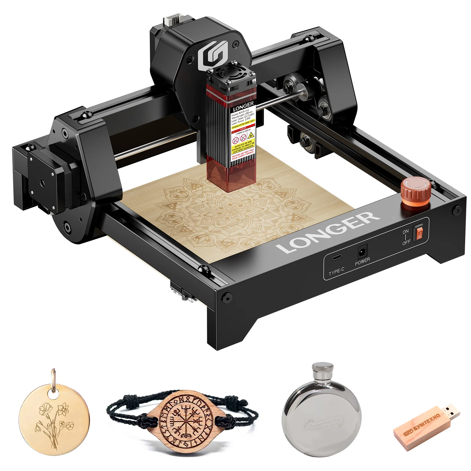 Long RAY5 mini laser engraver