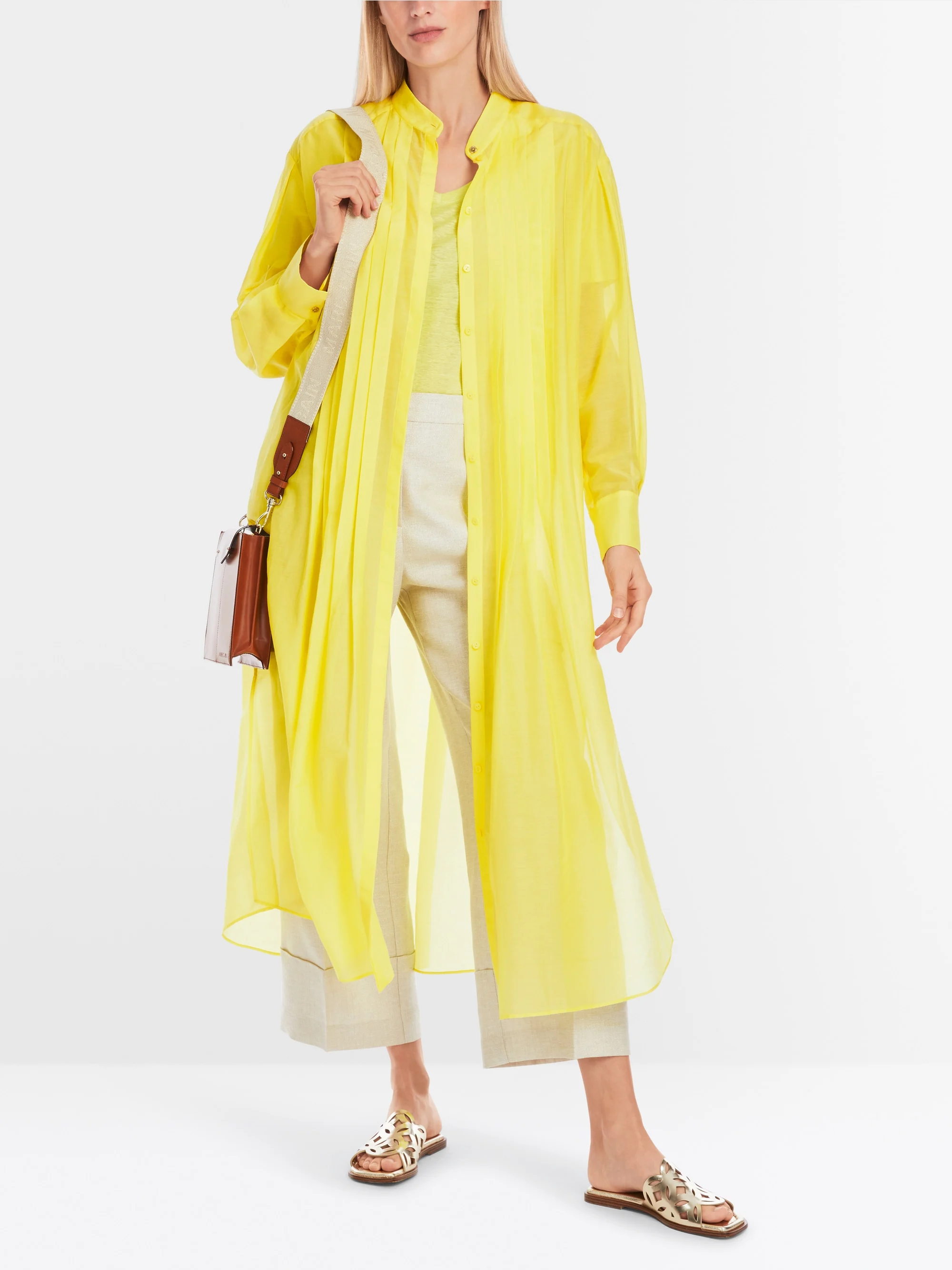 Marc-Cain Lange Hemdbluse mit Biesen