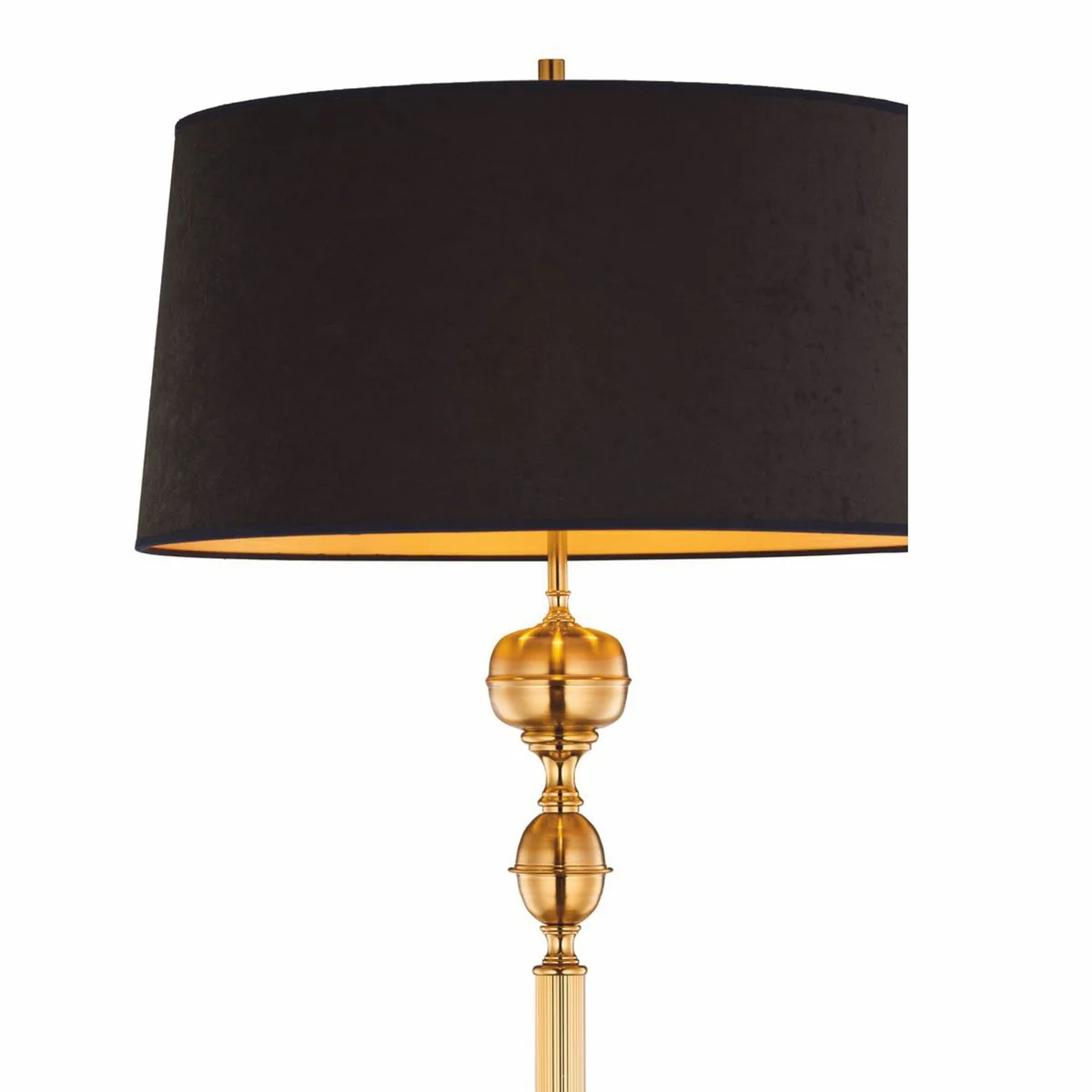 Luxury Art Nouveau floor lamp gold / brown / black H. 177 cm