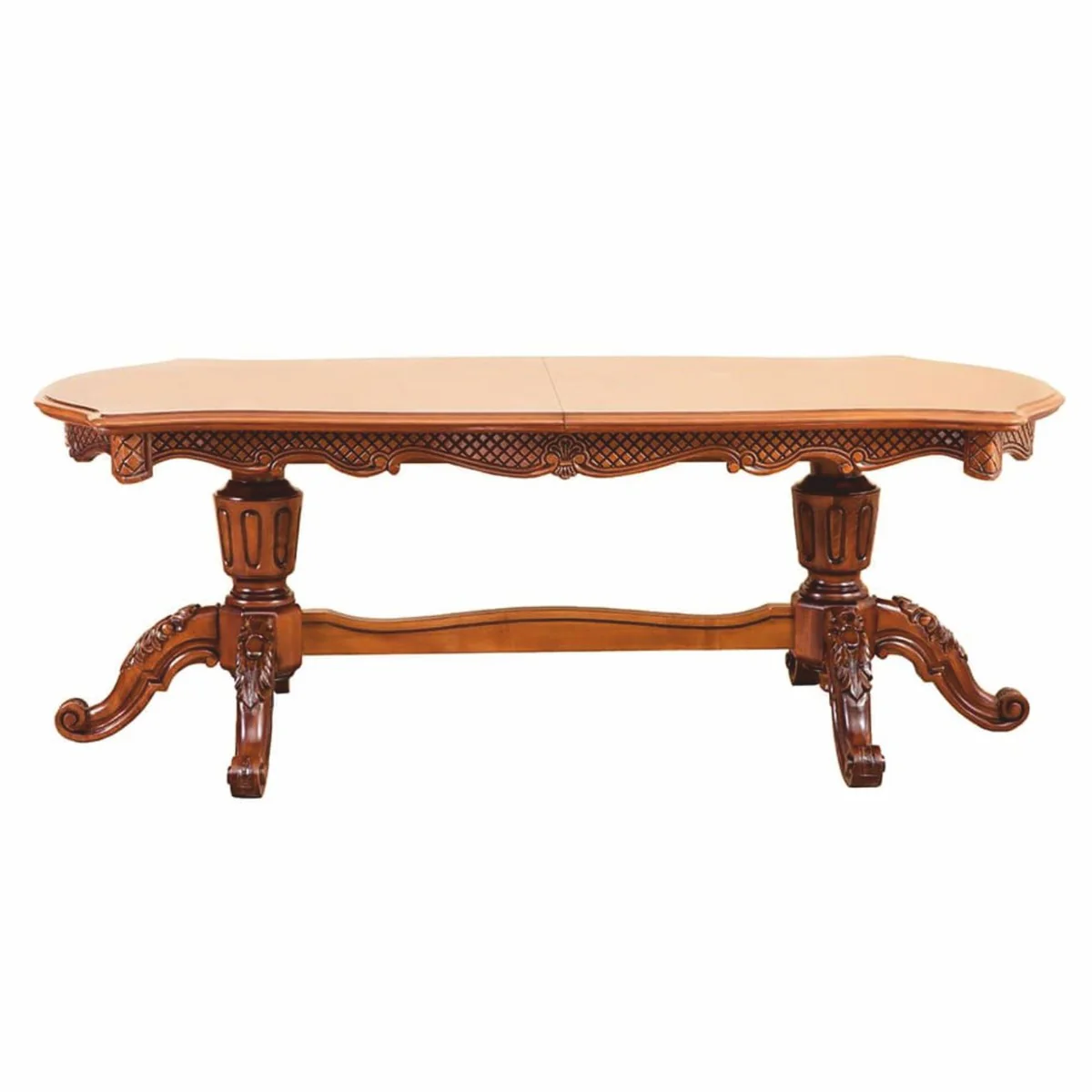 Luxury Baroque Dining Table Brown 230-307 cm - Baroque Dining Room Furniture