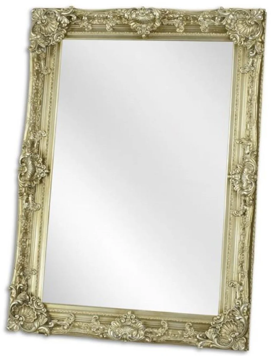 Baroque mirror silver 79 x H. 109 cm - wardrobe mirror - living room mirror - baroque furniture