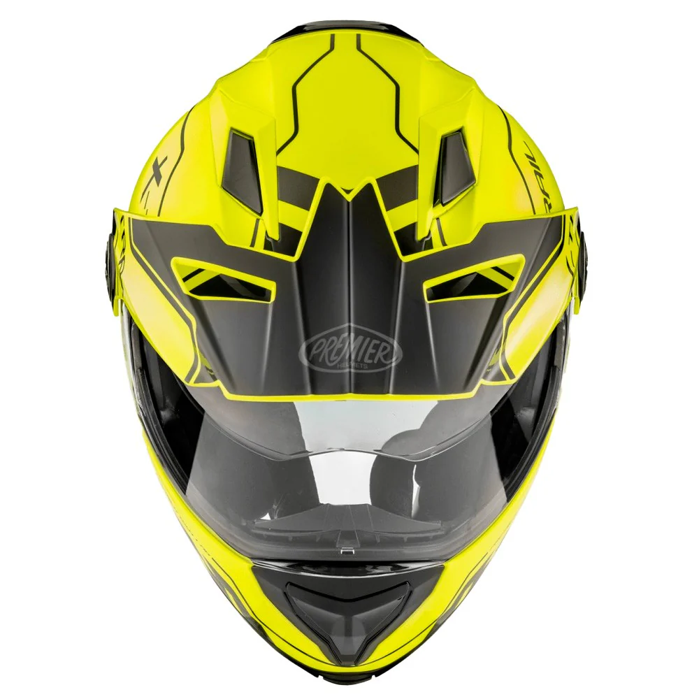 PREMIER XTRAIL EVO XT FLUO MODULAR HELMET YELLOW / BLACK