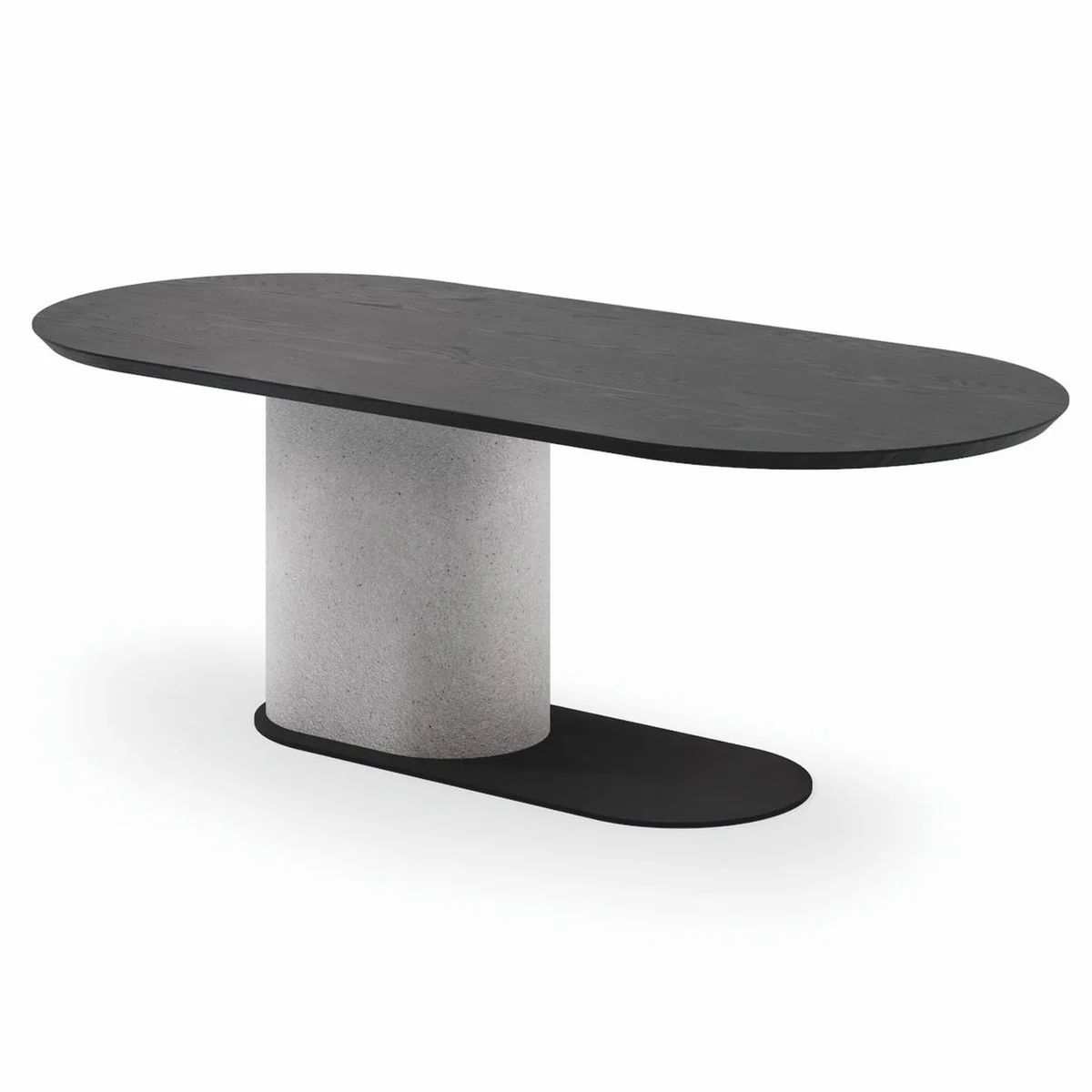 Luxury dining table black / gray 240 cm - Luxury dining room furniture