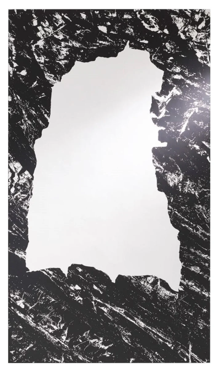 Designer wall mirror black 70 x H. 123 cm - living room mirror - cloakroom mirror - luxury collection