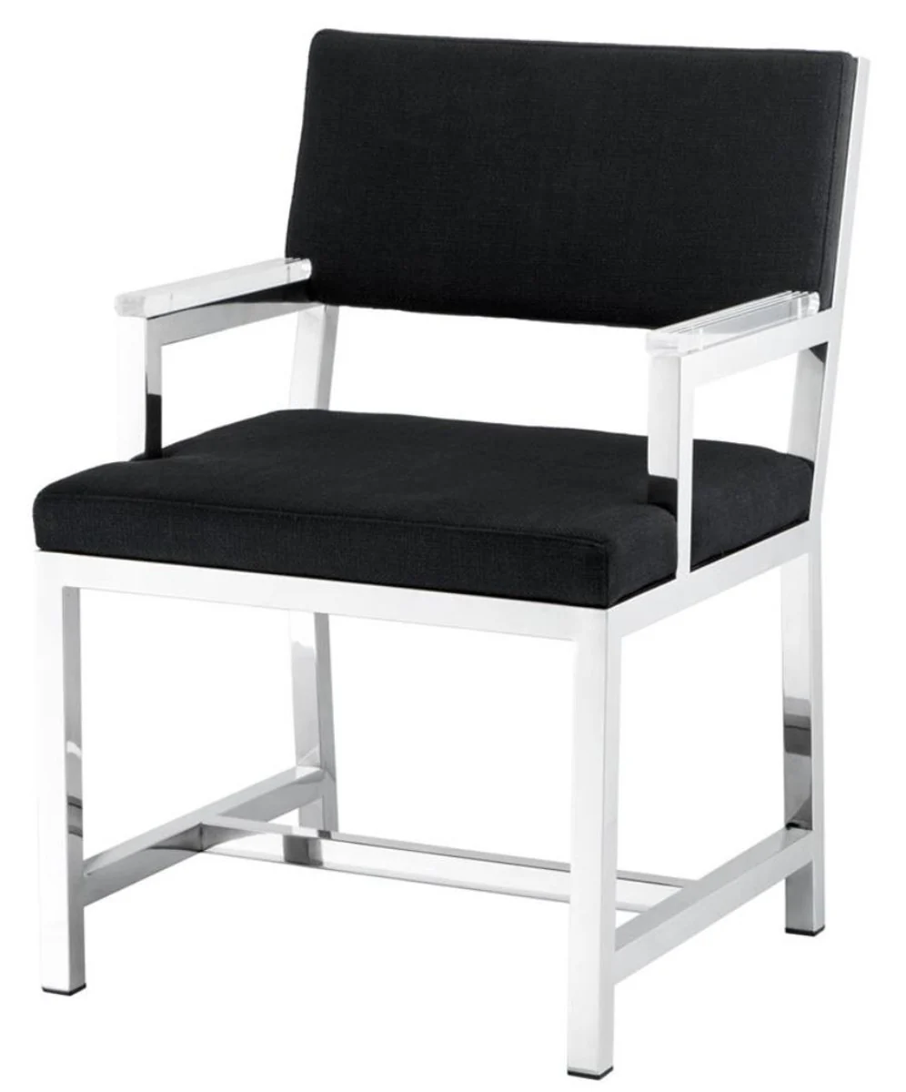 Designer chair with armrests 55 x 59 x H. 82 cm - luxury office furniture