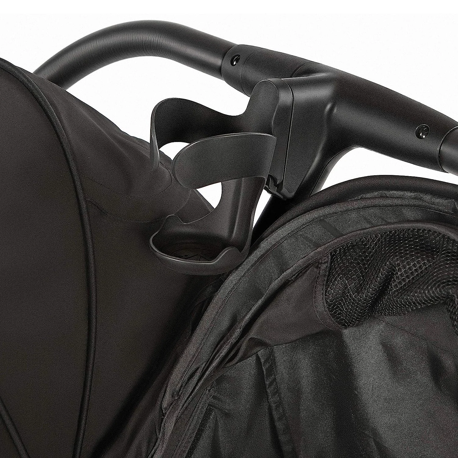 Doppelkinderwagen, Schwarz – Autositz-kompatibler Kinderwagen – Leichter Kinderwagen mit praktischer Einhandfaltung, verstellbaren Sitzen, zwei extragroßen Verdecken und elternfreundlichen Funktionen