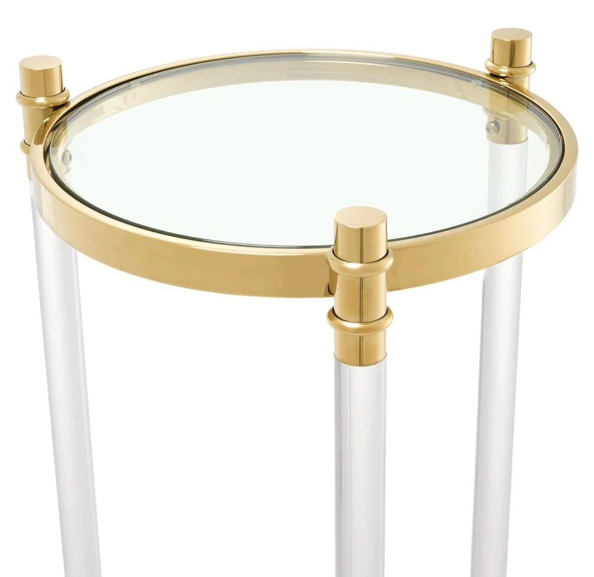 Side table / flower table gold Ø 41 x H. 90.5 cm - luxury quality