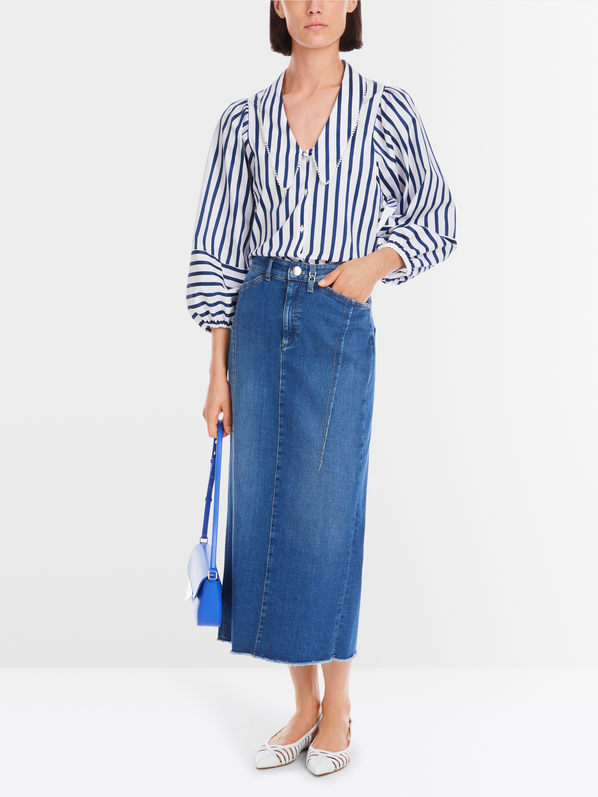 Marc-Cain-Bluse mit Quastenbesatz