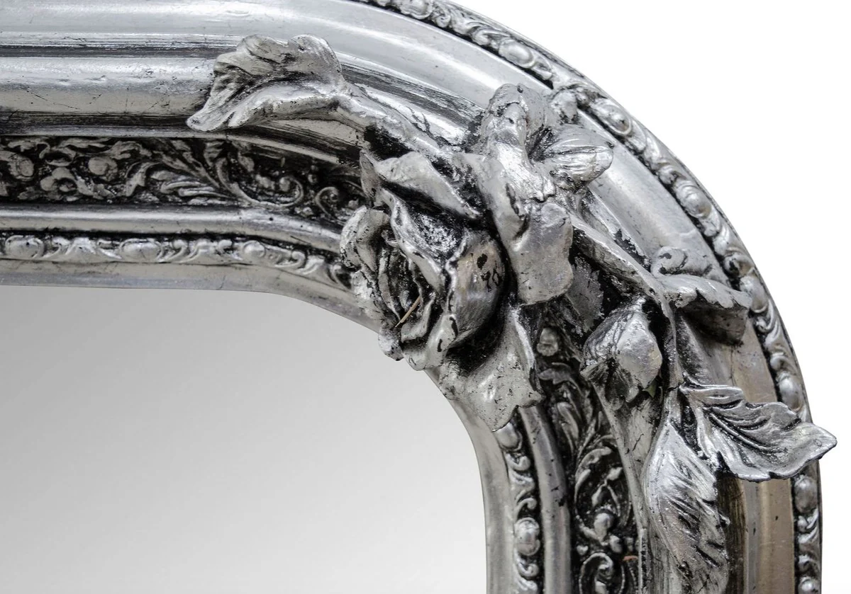 Antique style wall mirror silver 142 x H. 100 cm - Baroque living room furniture