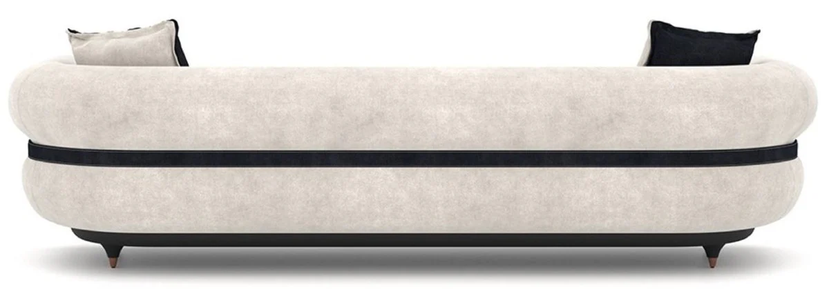 Luxury sofa gray / blue / black / copper 260 x 88 x H. 65 cm - living room sofa - hotel sofa - living room furniture - hotel furniture - luxury furniture - luxury furnishings