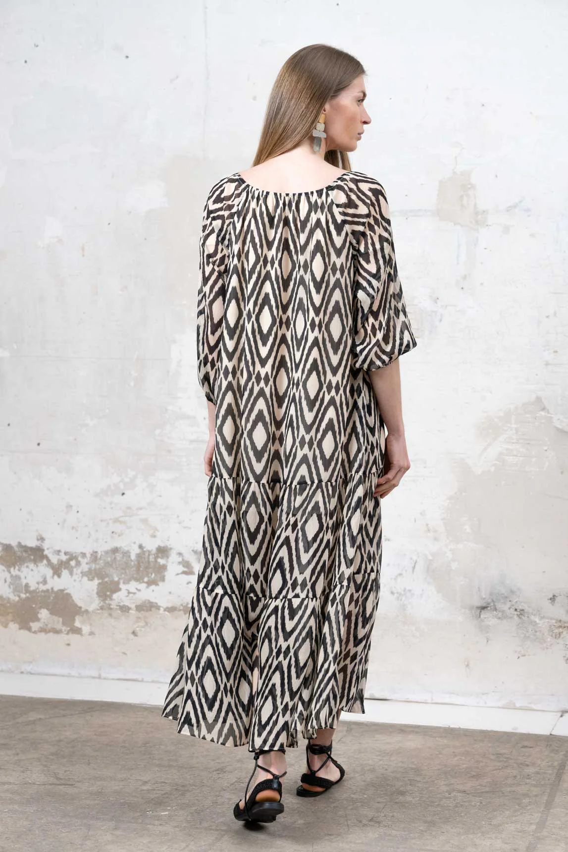 Geometrisches Ceret-Kleid von Rivera-Spain