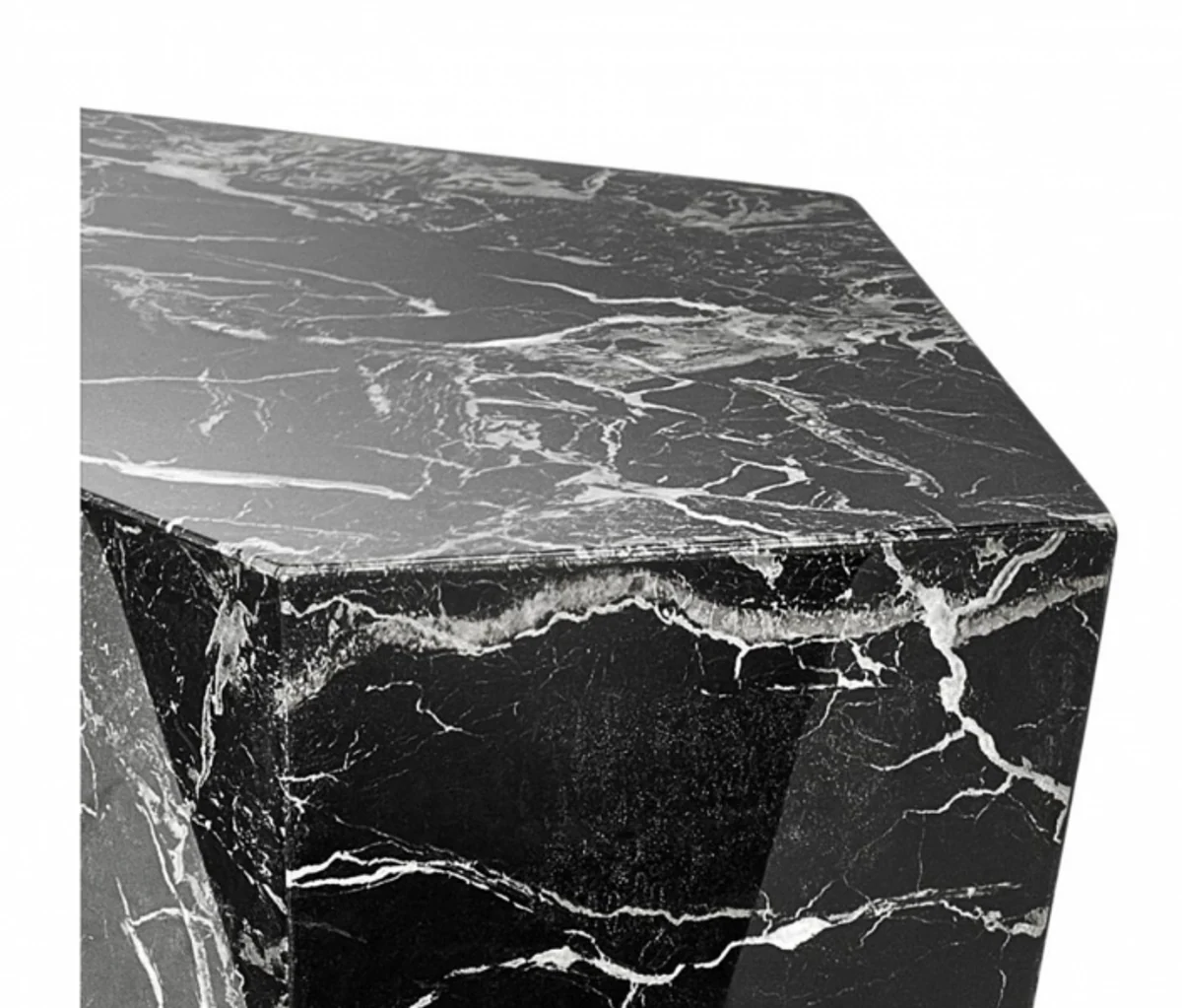Art Deco Luxury Coffee Table Faux Marble Set of 3 - Living Room Salon Table - Luxury Furniture