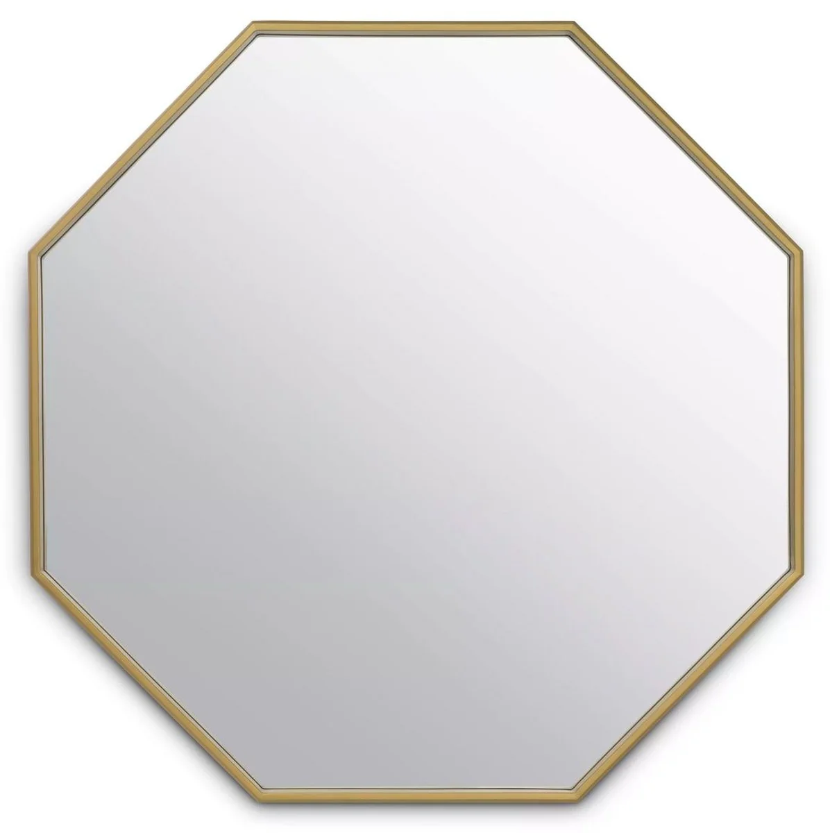 Luxury stainless steel wall mirror brass 97 x 4 x H. 90 cm - living room mirror - bedroom mirror - cloakroom mirror - luxury furniture - luxury furnishings