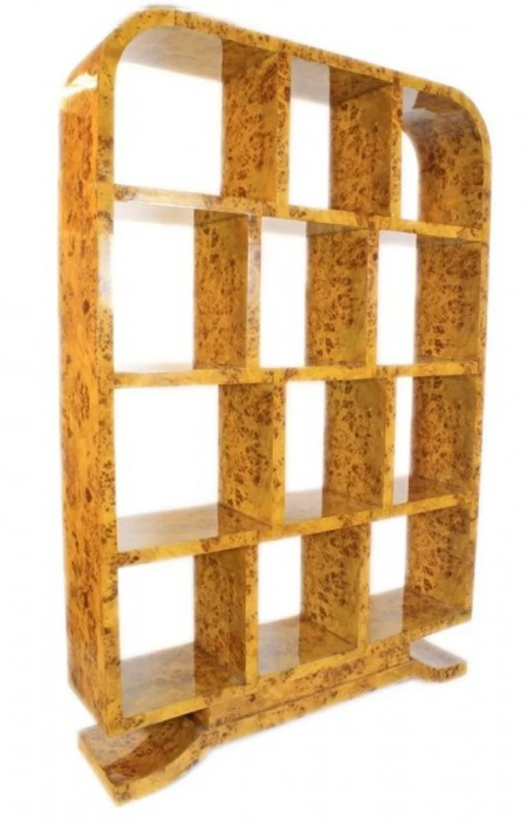 Art Deco bookshelf bird's eye maple - Artdeco books cabinet shelving system furniture antique style