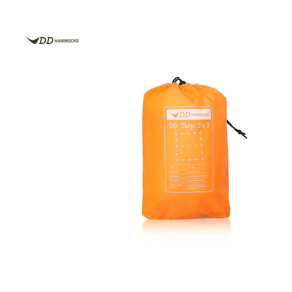 DD Hängematten Tarp 3x3 naranja - Toldo Bushcraft