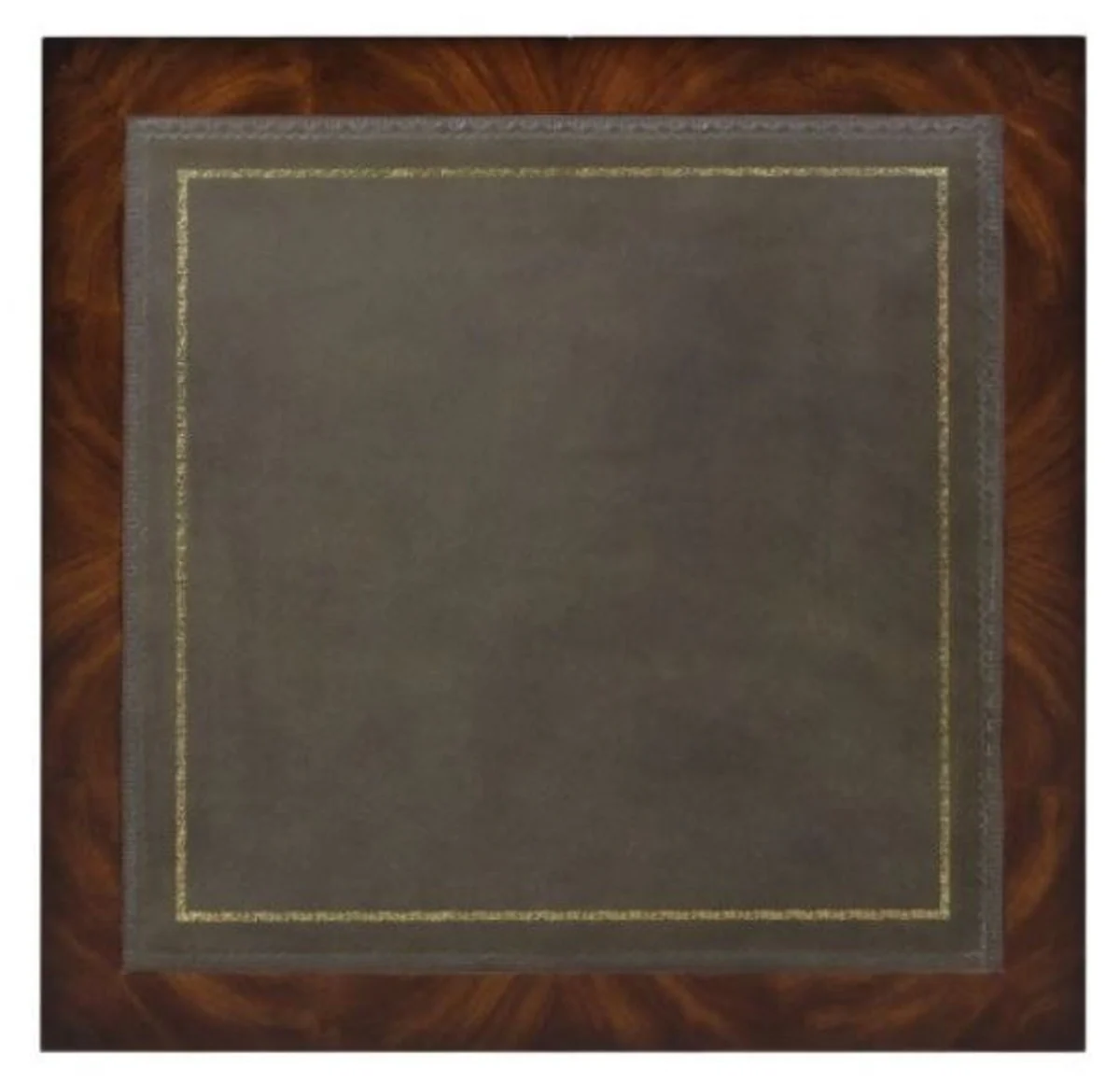 Luxury mahogany bookcase brown / green 49 x 49 x H. 80 cm - Luxury Collection