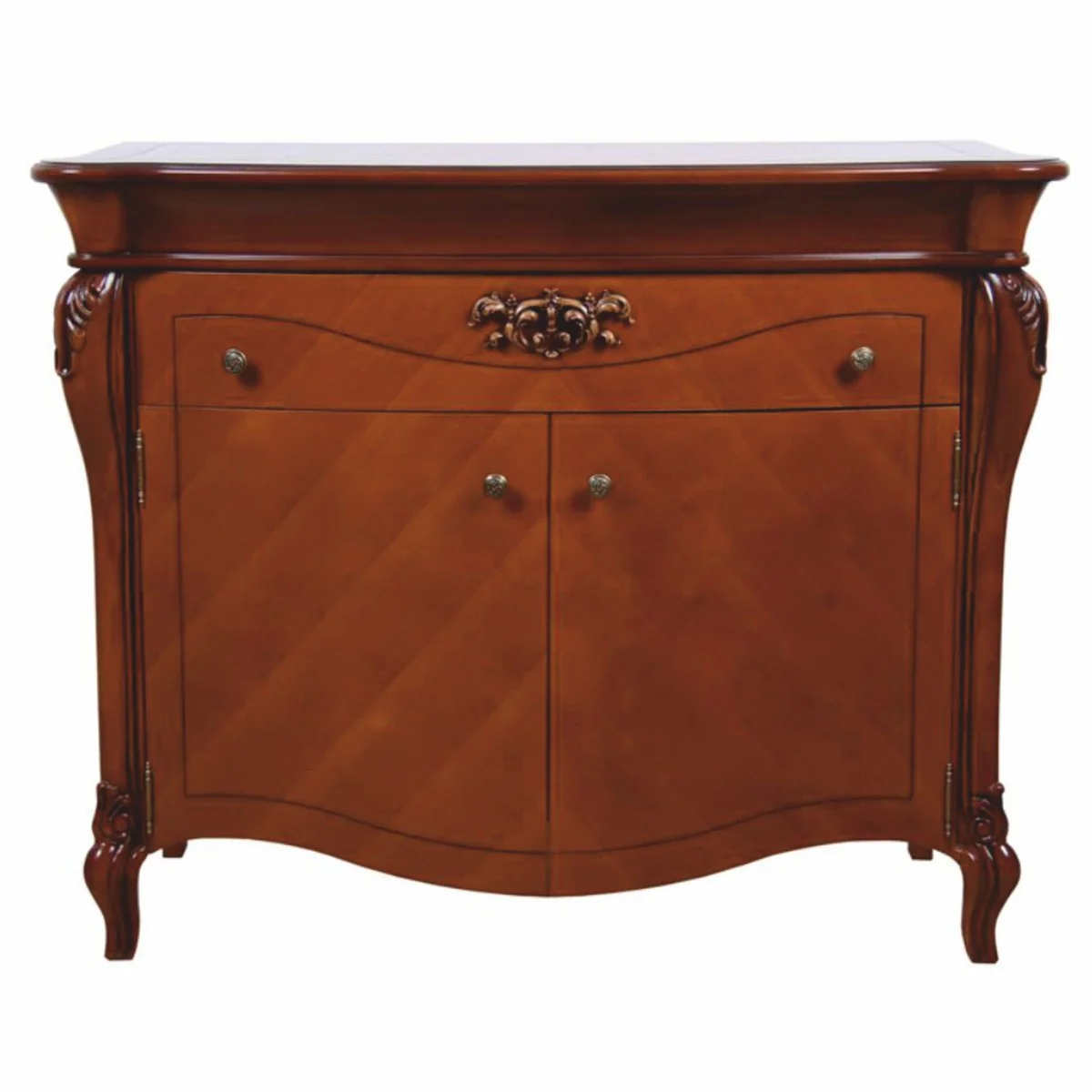 Luxus Barock Kommode Braun 108 x 52 x H. 121 cm - Barock Möbel