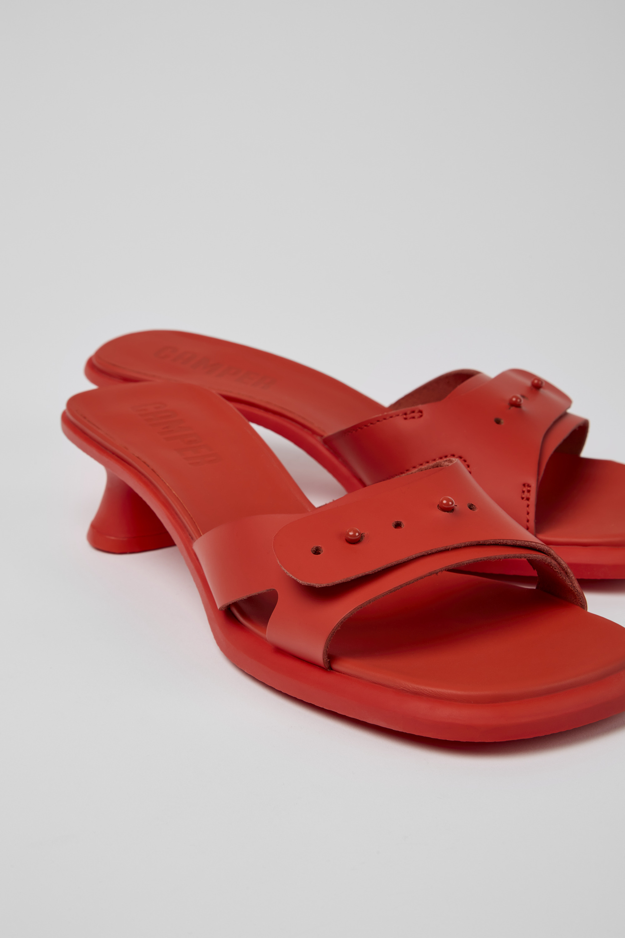 Dina - Rote Leder Sandalen für Damen