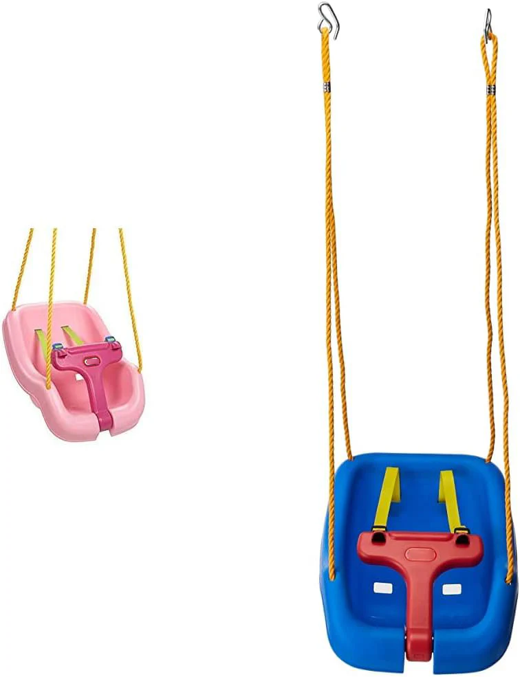 Little Tikes Snug 'n Secure rosa Schaukel mit verstellbaren Trägern, 2-in-1 für Babys und Kleinkinder im Alter von 9 Monaten bis 4 Jahren, 16