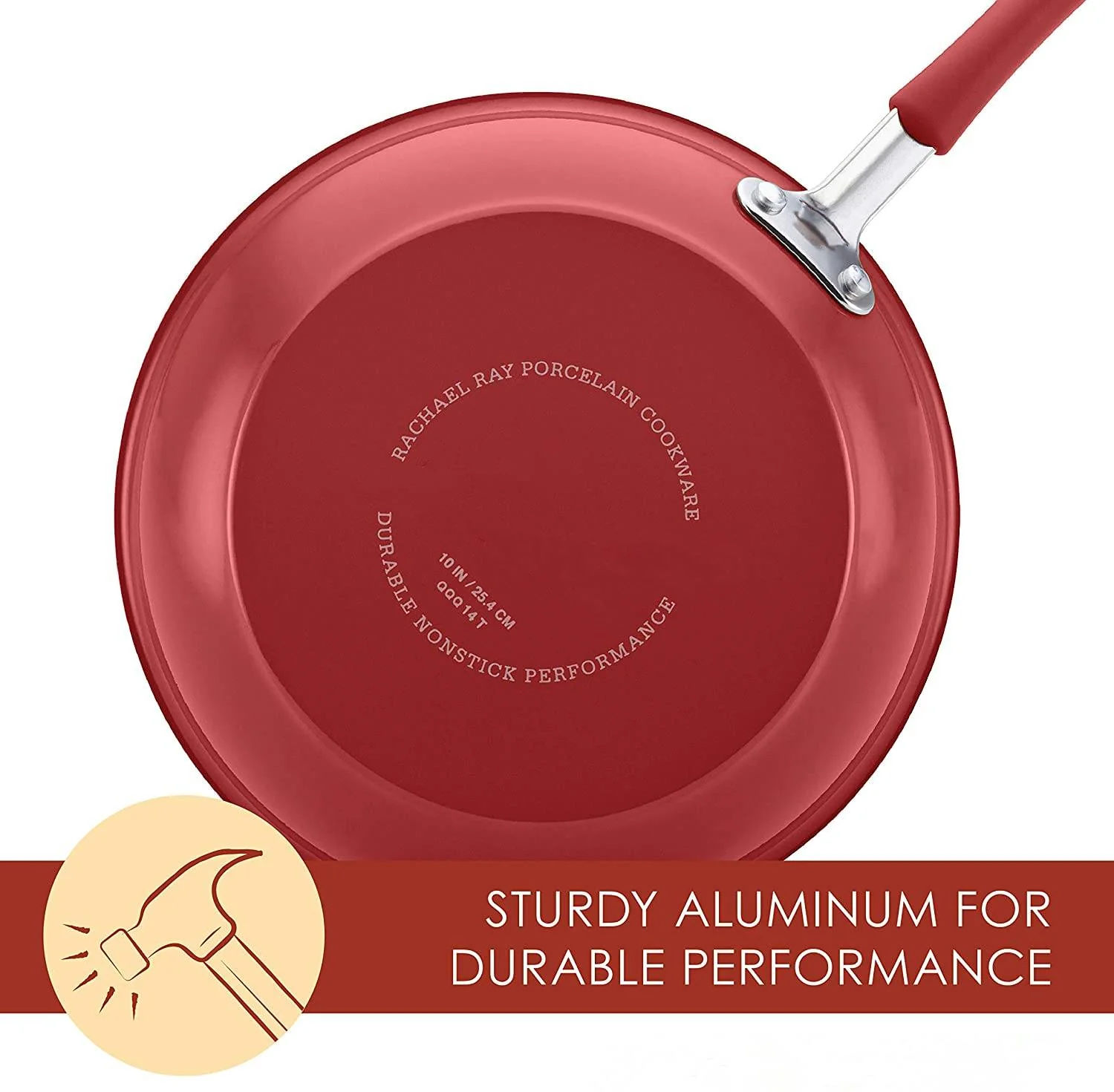 Antihaftbeschichtetes Kochgeschirr-Set aus Töpfen und Pfannen, 12-teilig, Cranberry-Rot