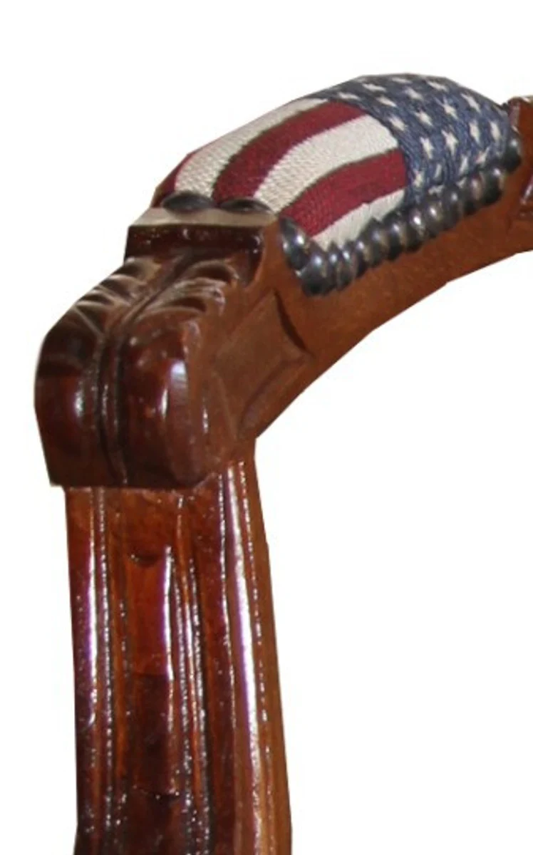 Baroque Salon Chair USA Design / Mahogany Brown - USA Style