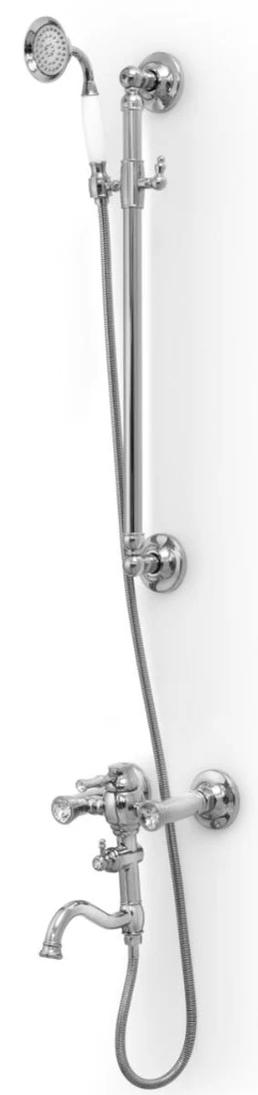 Luxury Art Nouveau bathtub faucet with shower rod and hand shower - Various colors - Retro bathroom accessories