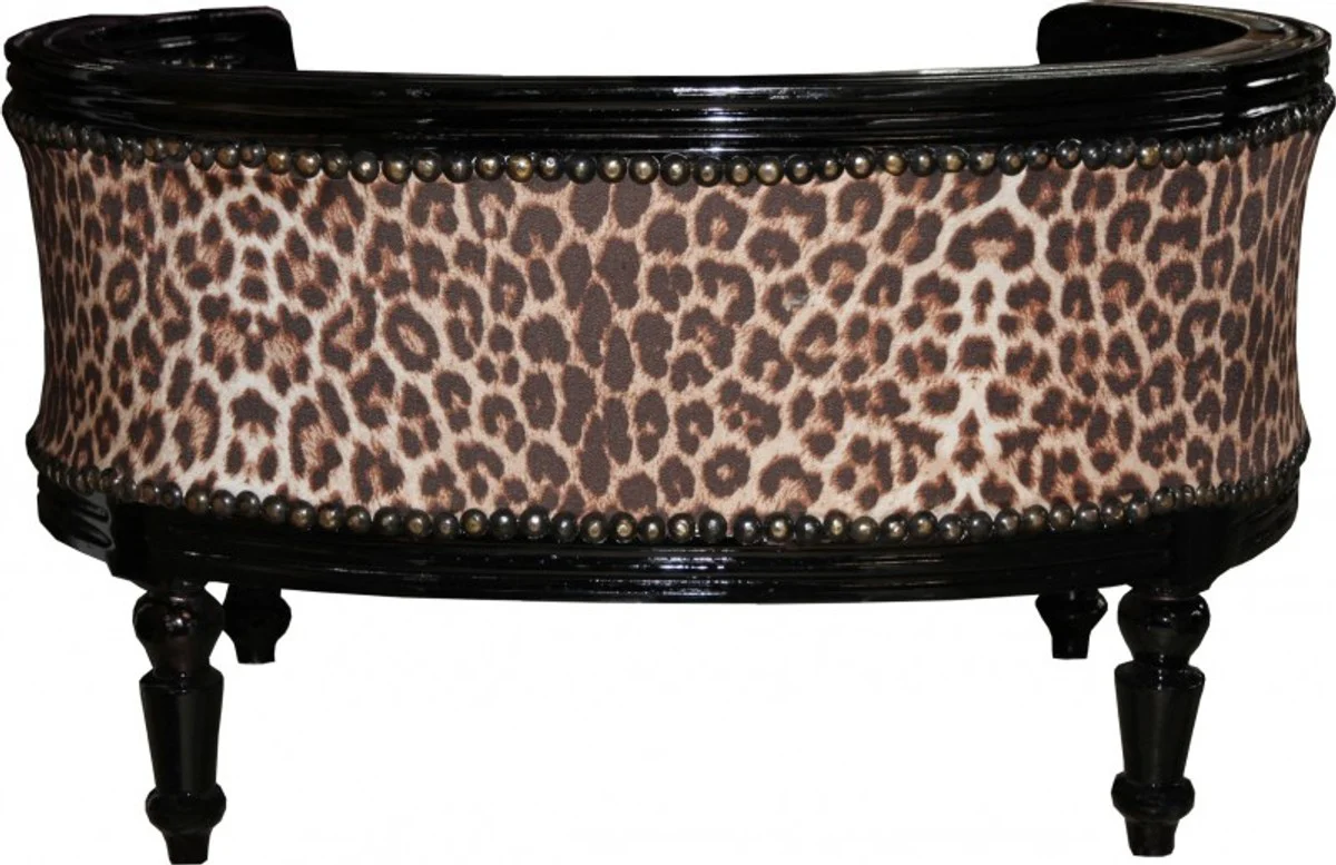 Baroque Dog & Cat Sofa Leopard / Black Dog Bed & Cat Bed
