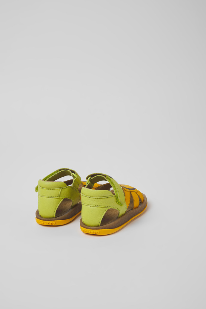 Twins Grüne und orange Leder Sandalen für Jungen