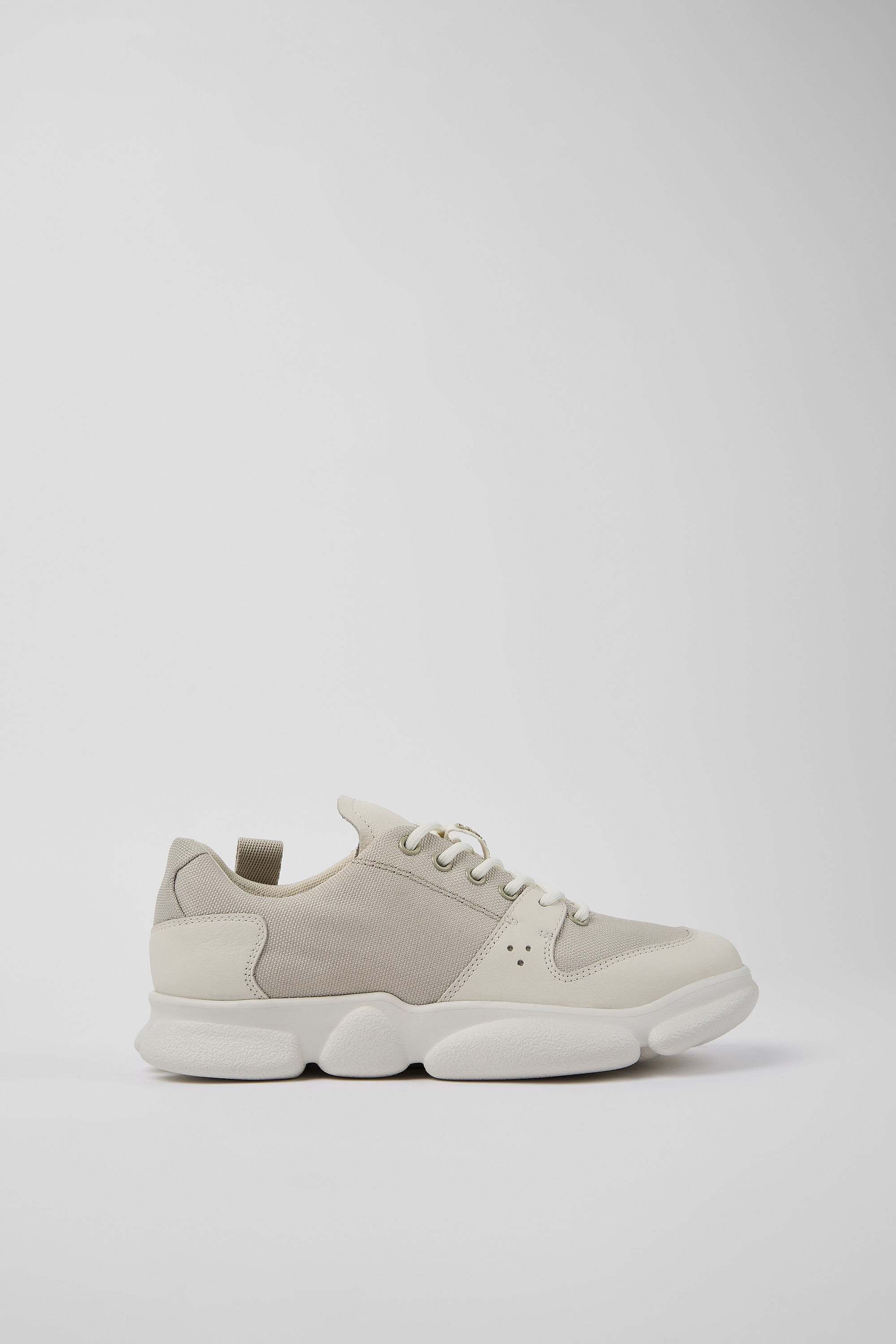 Karst - Weißes Leder und recycelte PET Sneaker für Frauen