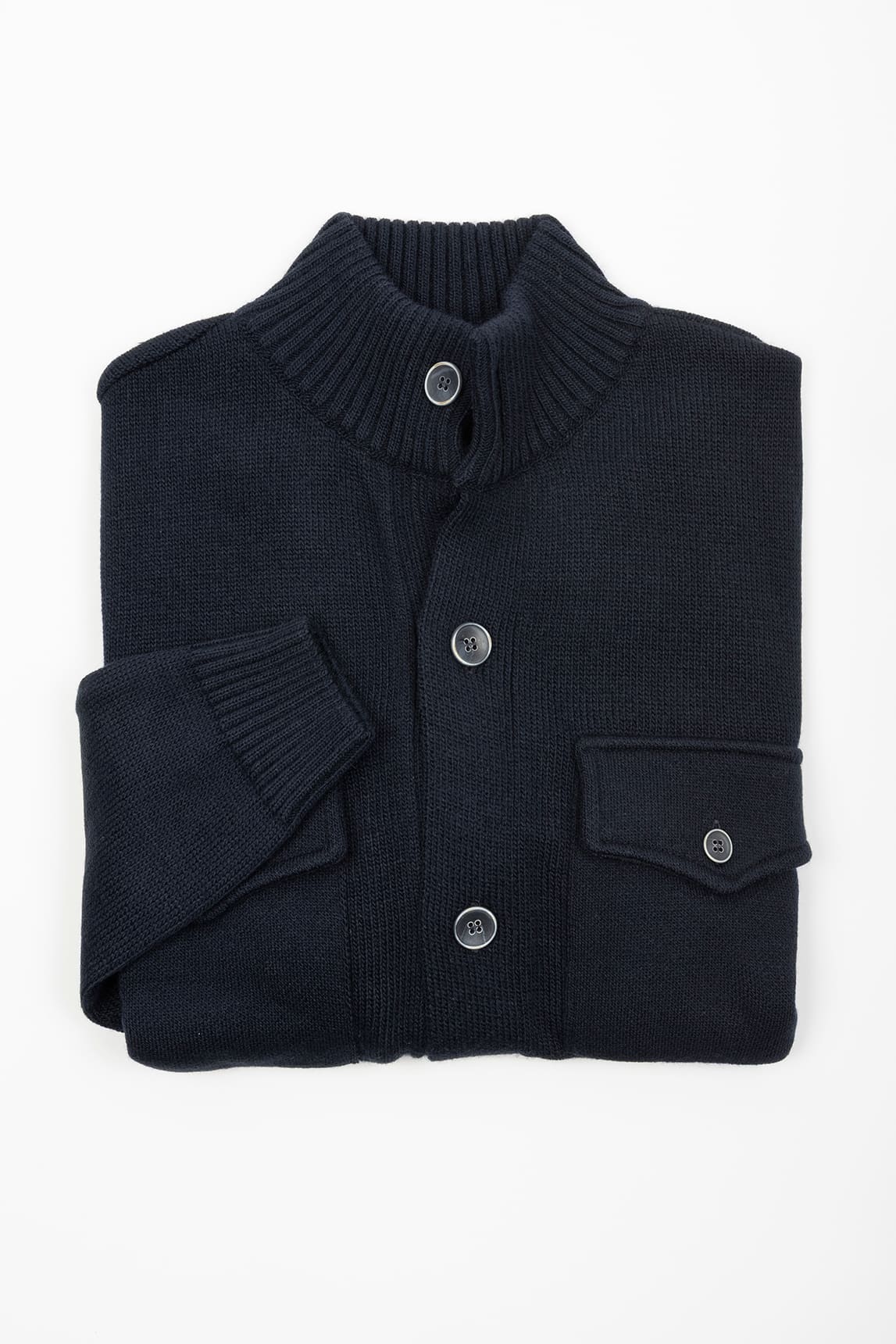 Marineblaue Strickjacke von Rivera-Spanien Paul Miranda