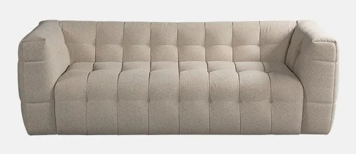 Luxury sofa gray 230 x 96 x H. 74 cm - living room sofa - hotel sofa - living room furniture - living room furnishings - hotel furniture - luxury furniture - luxury furnishings