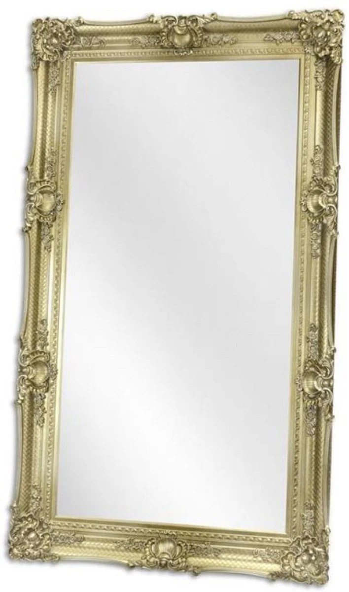 Baroque mirror silver 122 x H. 212 cm - wardrobe mirror - living room mirror - baroque furniture
