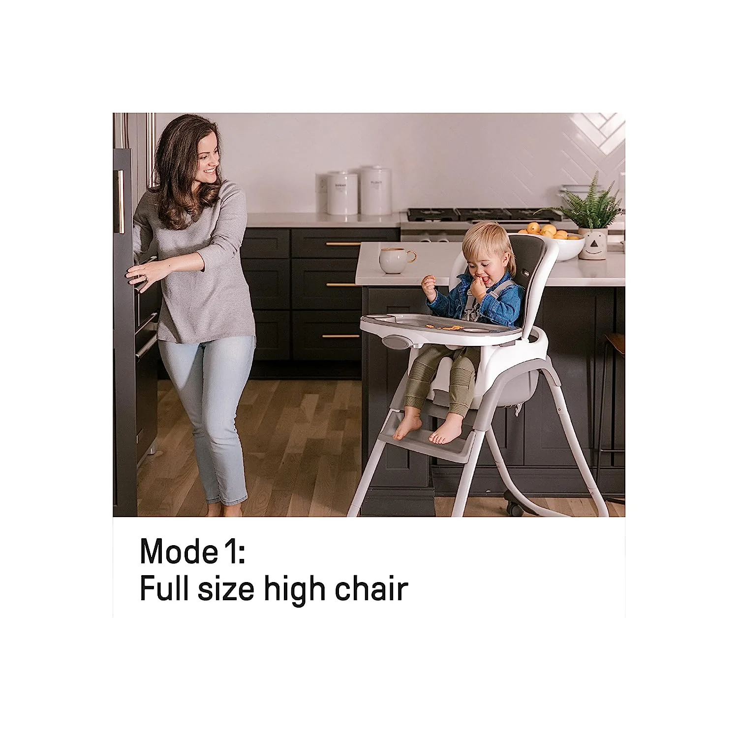 Ingenuity Trio Elite 3-in-1-Hochstuhl Braden – Hochstuhl, Kleinkindstuhl und Sitzerhöhung