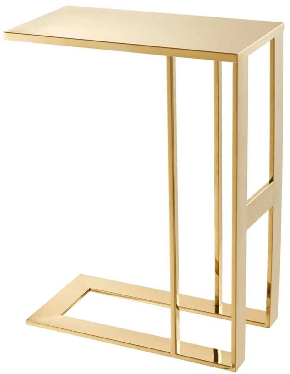Luxury designer stainless steel side table gold 45 x 23 x H. 60 cm - designer furniture