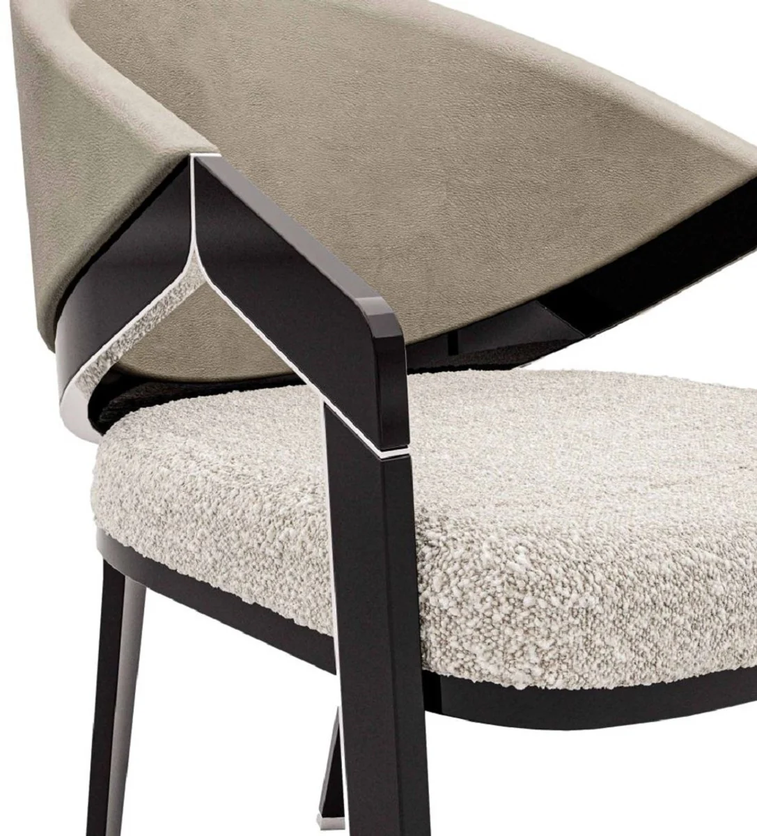 Luxury designer dining room chair set of 8 gray / brown - luxury furniture - designer furniture - dining room furniture - restaurant furniture - hotel furniture - luxury quality