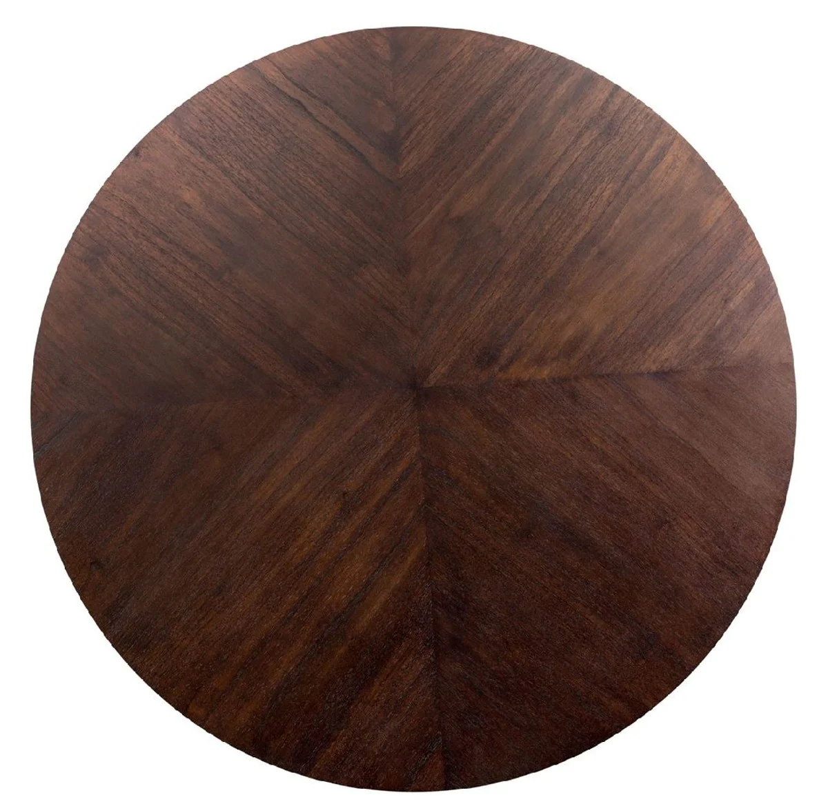 Luxury dining table dark brown Ø 120 x H. 76 cm - Round solid wood kitchen table - Dining room furniture - Kitchen furniture - Luxury furniture - Luxury furnishings