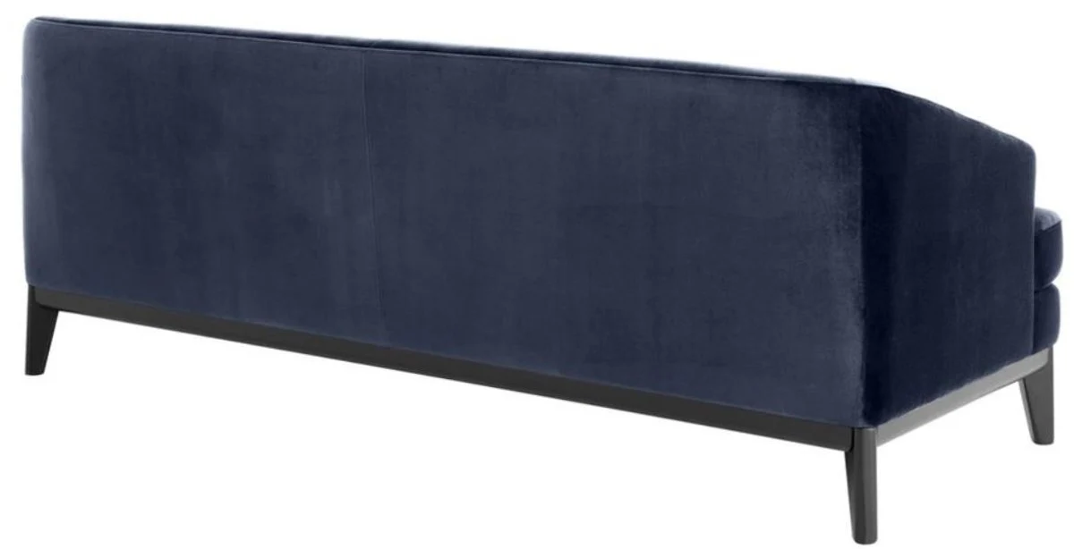 Luxury living room sofa midnight blue / black 195 x 90 x H. 75 cm - Luxury Furniture