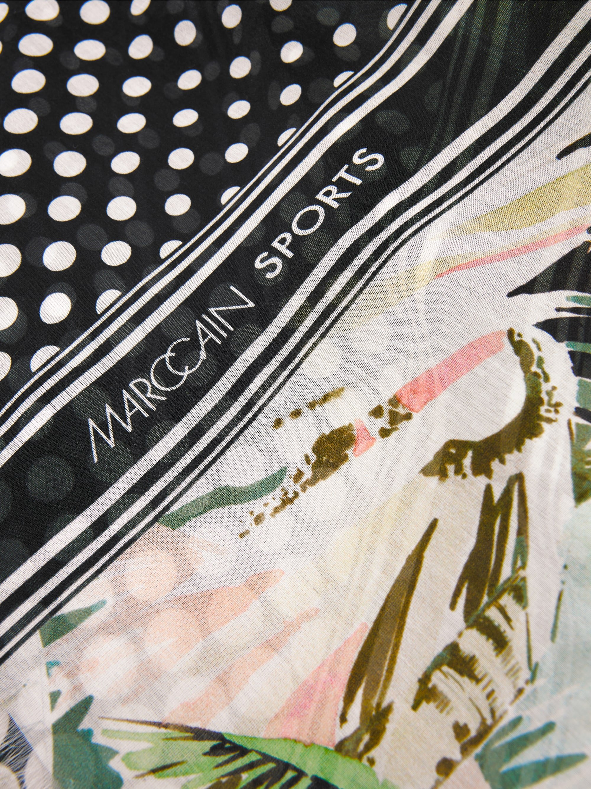 Marc-Cain Luftiger Schal mit gemischten Mustern