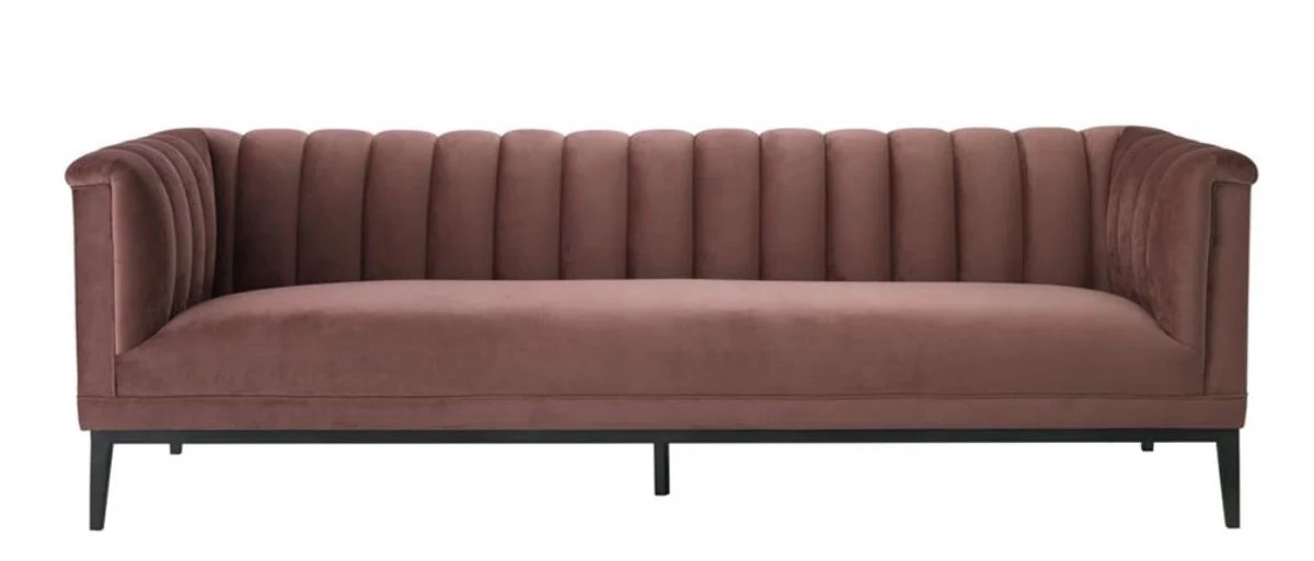 Luxury sofa old pink 230 x 86 x H. 75 cm - living room furniture