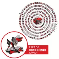 Cordless Mitre Säge TE-MS 18/210 Li-Solo