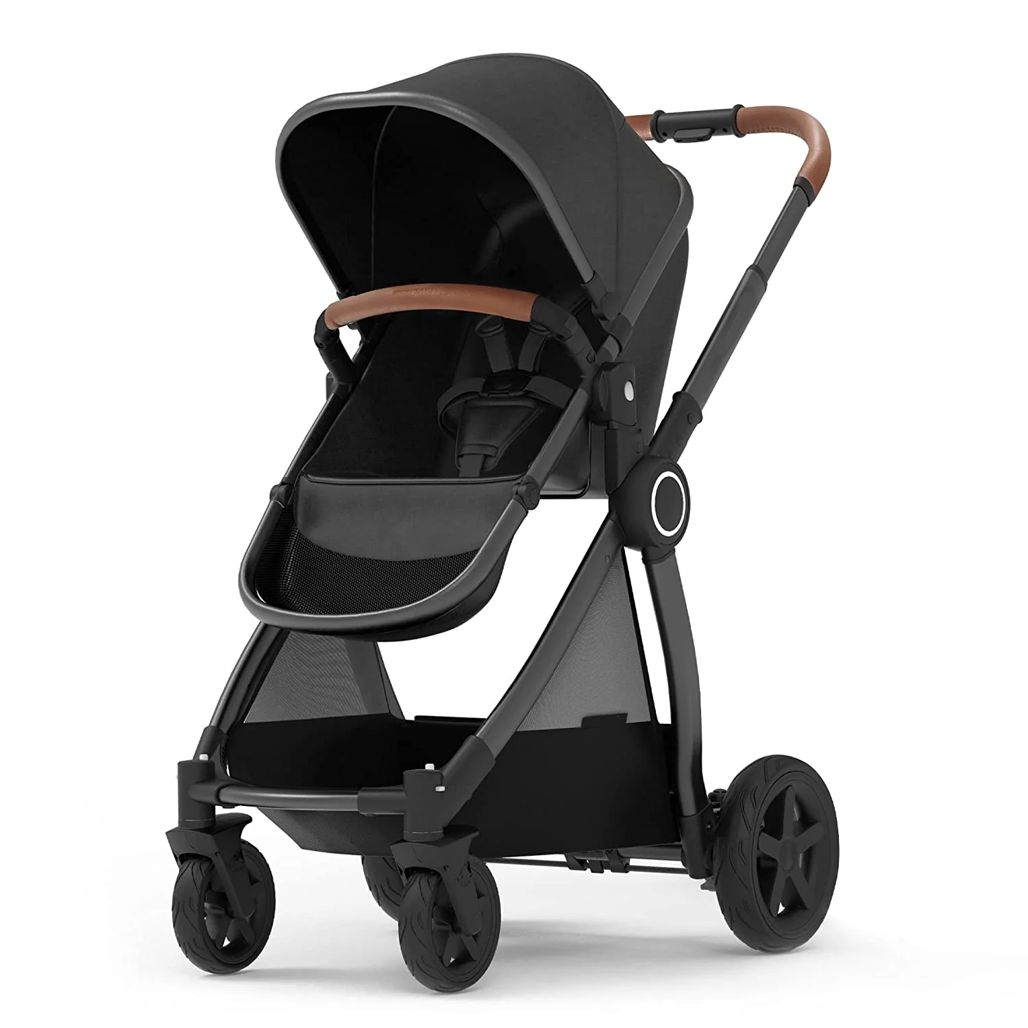 Kinderwagen mit abnehmbarem Stubenwagen – Kinderwagen in voller Größe für bequeme Ausflüge mit dem Baby – Kleinkind-Kinderwagen mit umkehrbarem Kinderwagensitz – Kinderwagen mit leichtgängigem Stubenwagen