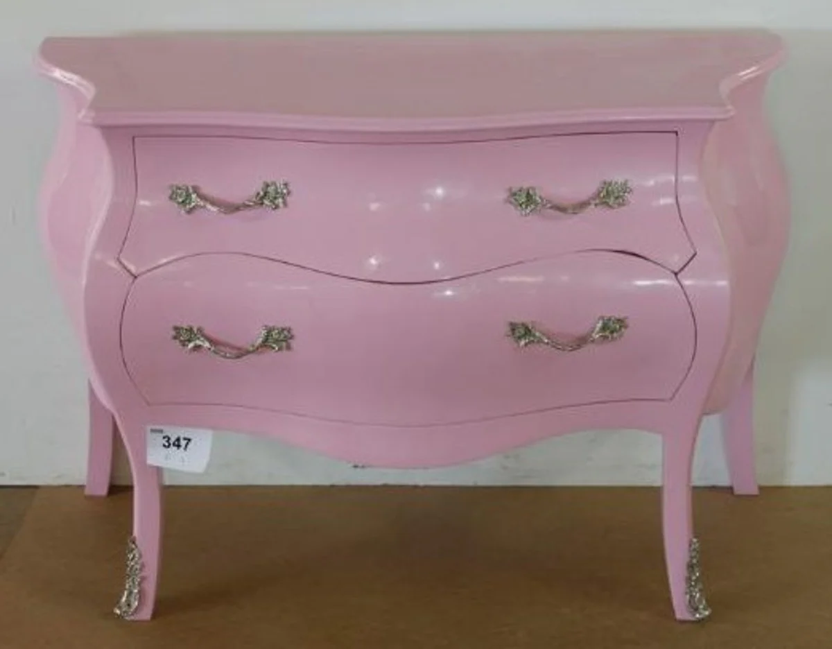 Baroque chest of drawers pink 120 x 85 x 55 cm - Furniture