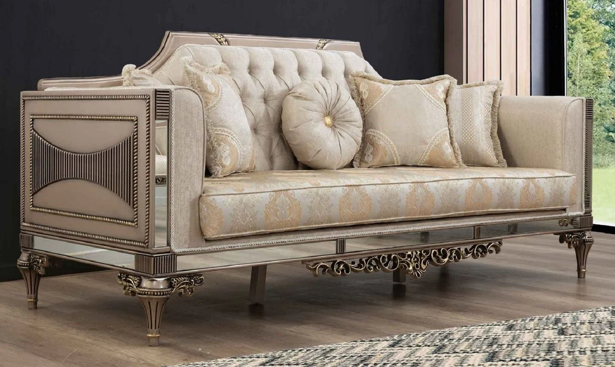 Luxury Baroque Sofa - Handmade Living Room Sofa in Baroque Style - Baroque Living Room & Hotel Furniture - Noble & Magnificent