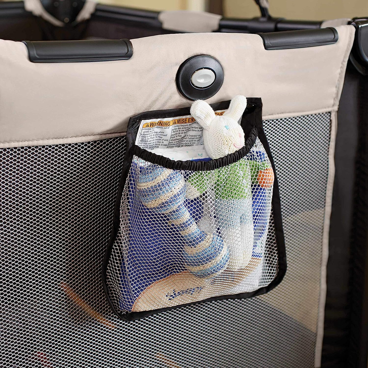 Pack and Play Tragbarer Playard, kompakt zusammenklappbar, per Knopfdruck, Karneval