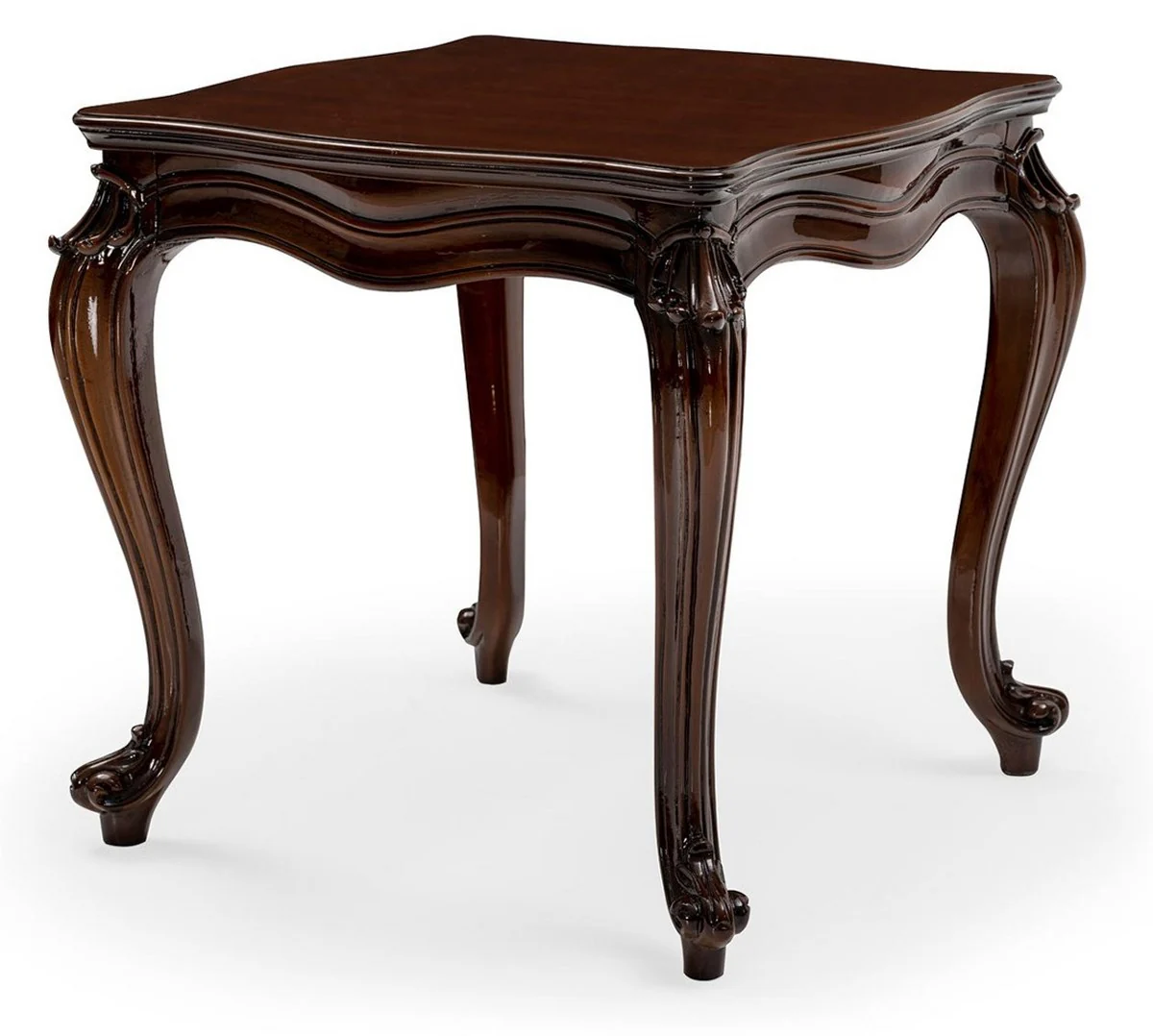 Luxury Baroque Living Room Set Silver / Brown - 2 Sofas & 2 Armchairs & 1 Coffee Table & 2 Side Tables - Handcrafted Living Room Furniture in Baroque Style - Noble & Magnificent