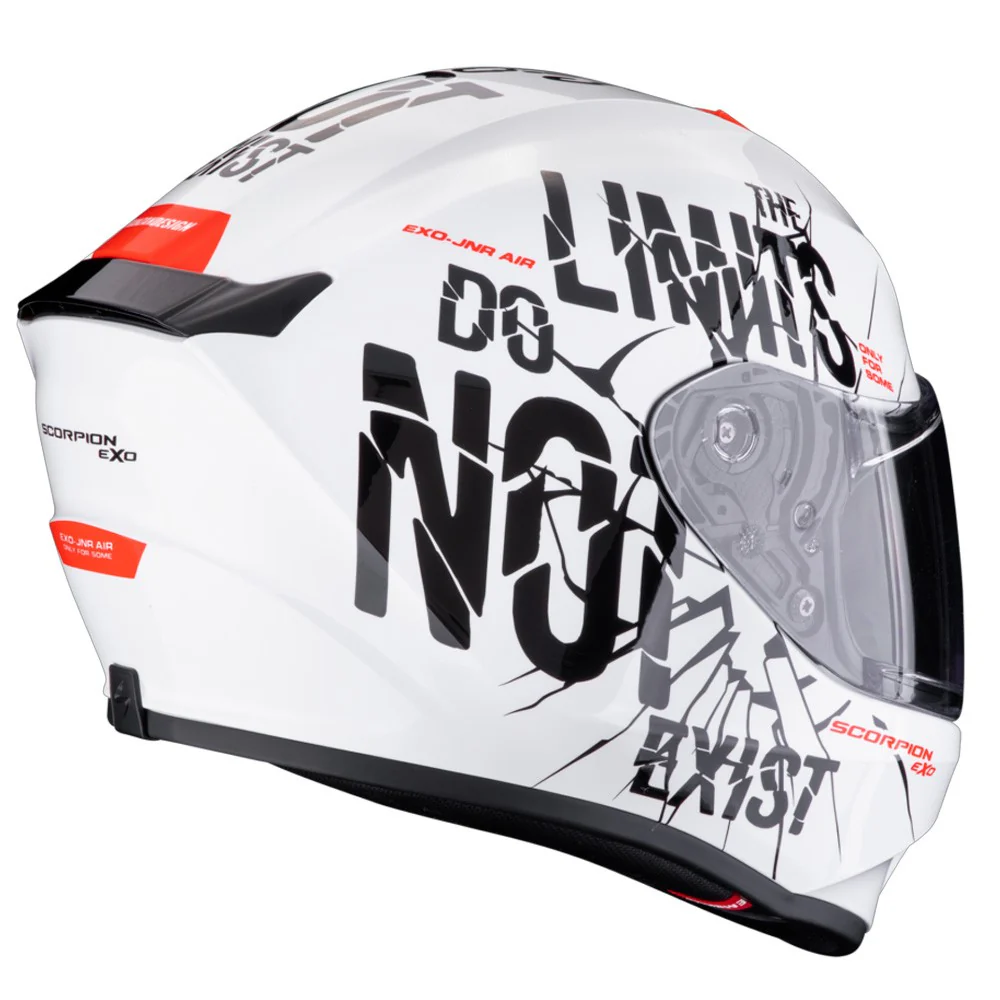 CASCO SCORPION EXO-JNR AIR BOUM INFANTIL BLANCO / NEGRO