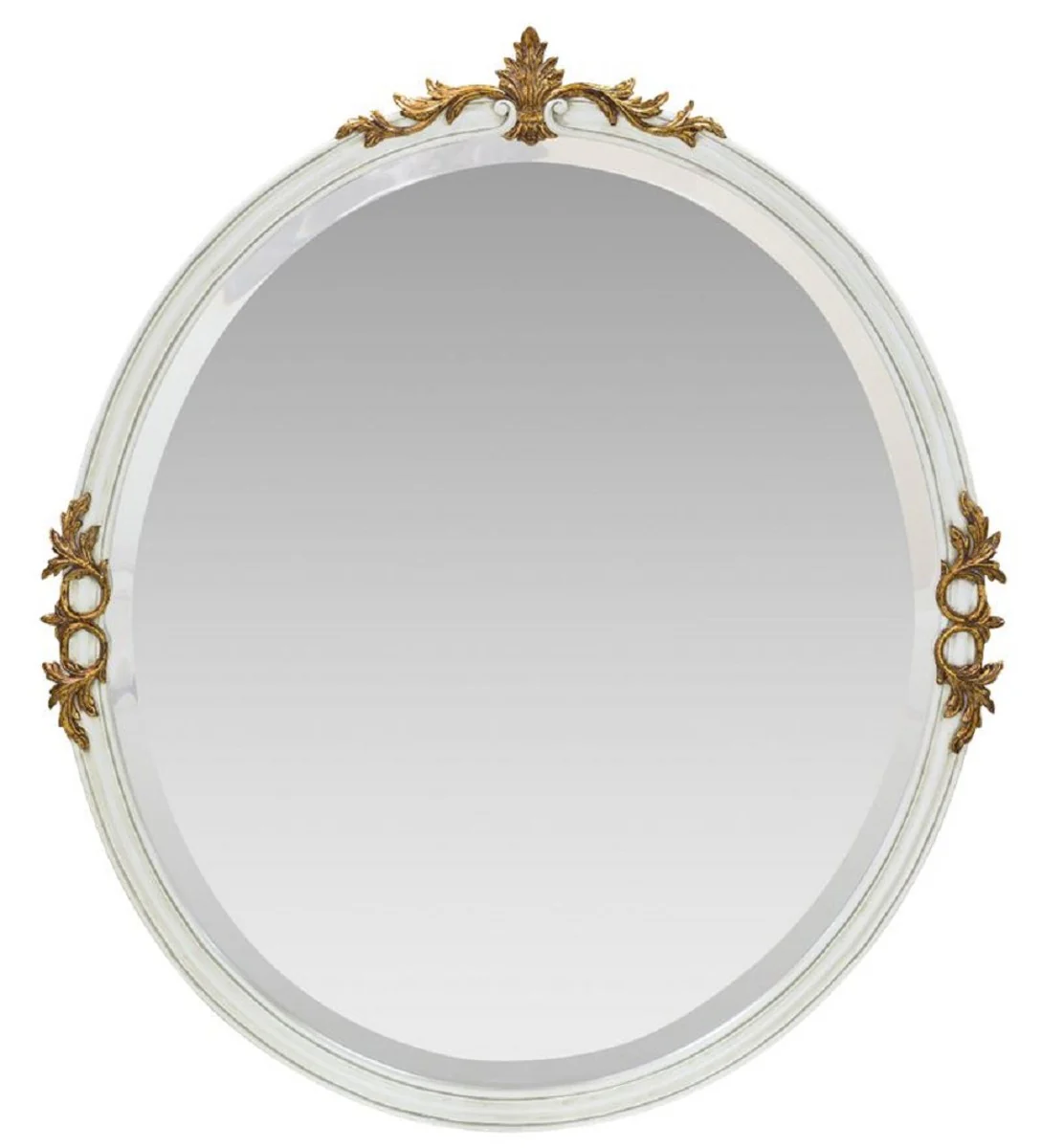 Baroque wall mirror white / antique gold - handmade solid wood mirror in baroque style - baroque furniture